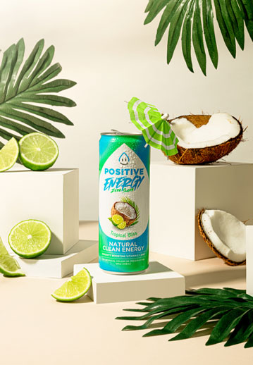 bodegón de refresco con frutas