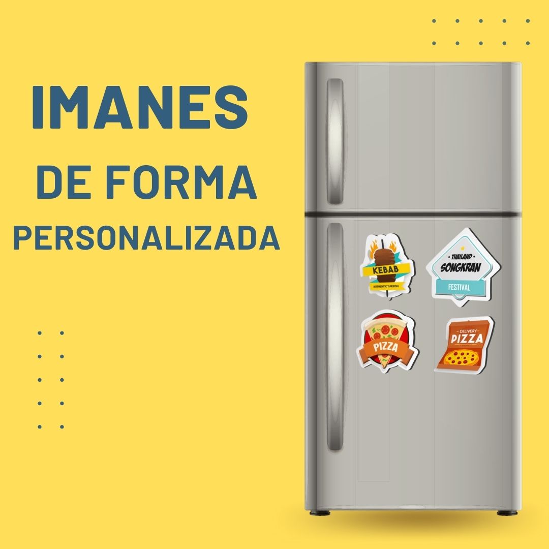 anuncio de imanes personalizados